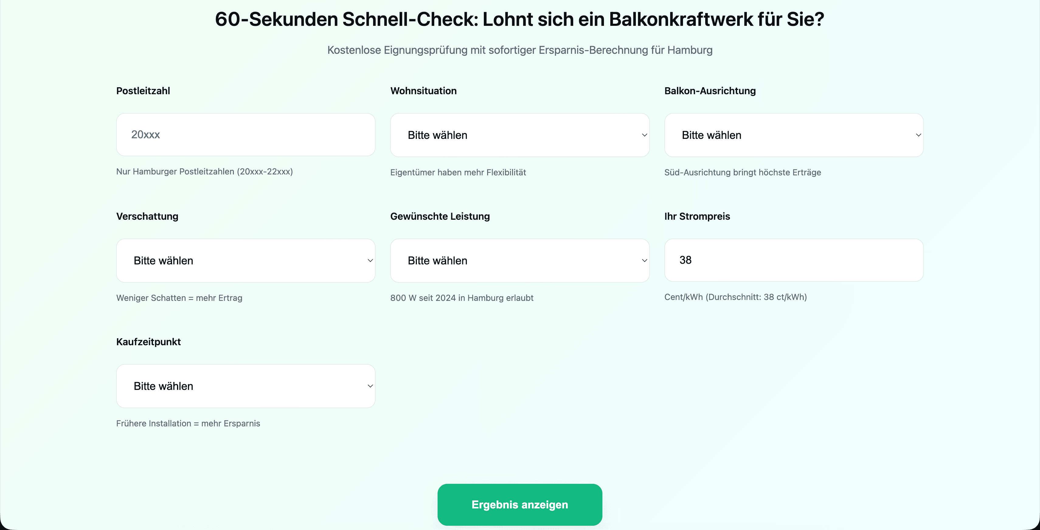 SolarBalcony Hamburg — screenshot 2